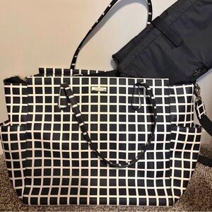 kate spade Black and White Diaper bag